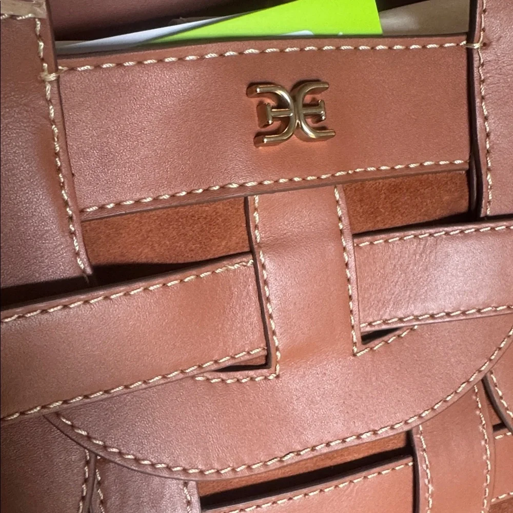 Sam Edelman Bay large Brown Leather Tote Bag - Picture 6 of 8